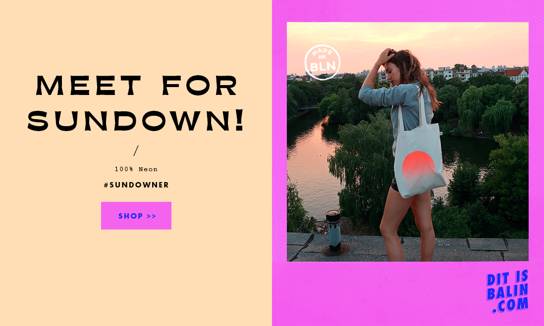 Greenfashionbrand. DIT IS BALIN. Sundowner.